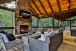 Enjoy An Amazing Evening By The Outdoor Fireplace 